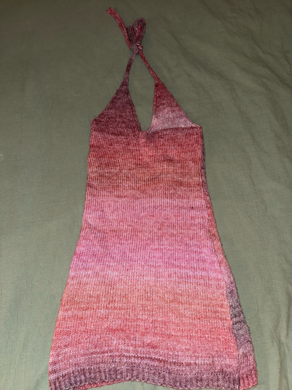 Princess Polly Halter One-Piece Dress in Pink Ombre